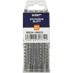 Werkzeugstore24, Sägeblatt, 20x CV-Stichsägeblatt geschliffen/konisch GL 115 VL 95 mm sauber