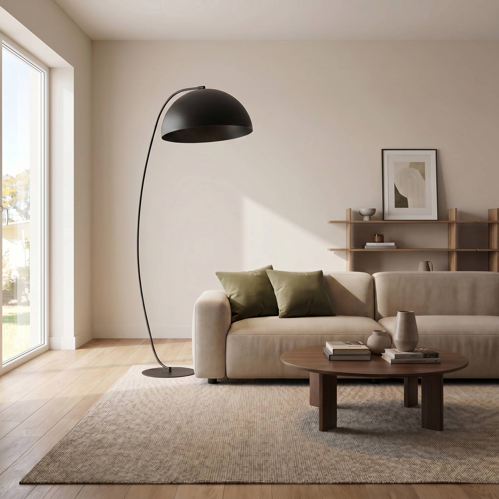 Stehlampe Arcos EMIBIG LIGHTING, schwarz, für Wohn- / Esszimmer, Metall, Modern, Stehlampe