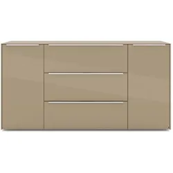 set one by Musterring Sideboard Reno Glas Grau Taupe