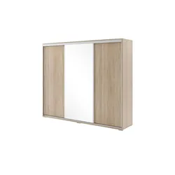 Schwebetürenschrank   ¦ holzfarben ¦ Maße (cm): B: 250 H: 215 T: 62.0