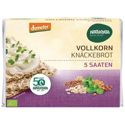 Vollkorn-Knäckebrot - 5 Saaten 250g