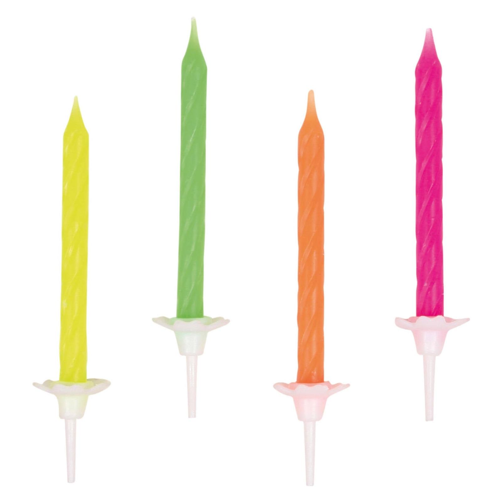Magni Geburtstagskerzen Neon 10er (10 Stk.) (4009775353942)