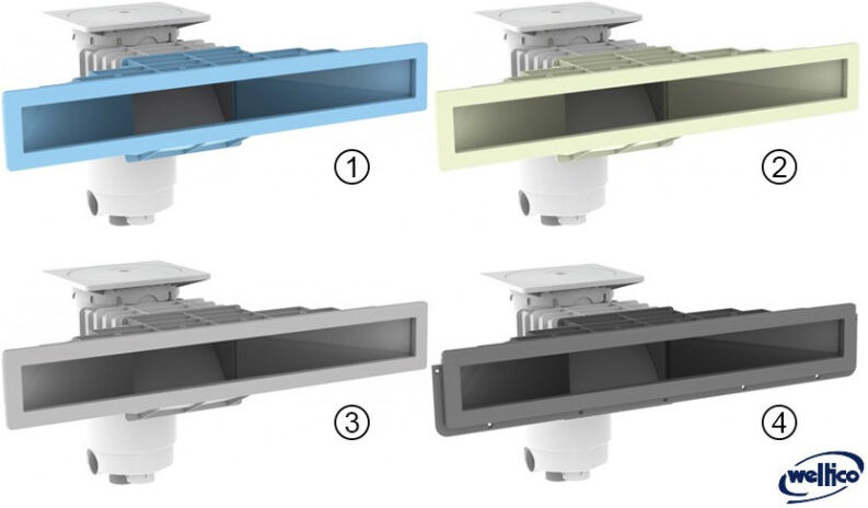 Skimmer miroir Weltico A800 Design - Finition haut de gamme - Piscine Panneau / Liner