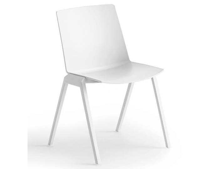 Besucherstuhl Gaber Jubel IV Weiss ohne Armlehnen, Neu – Perfekt für Büro und Empfang
