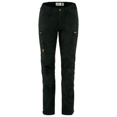 Fjällräven - Women's Kaipak Trousers Curved - Trekkinghose Gr 42 - Fixed Length schwarz