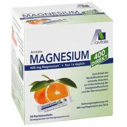 MAGNESIUM 400 direkt Orange Portionssticks 50X2.1 g