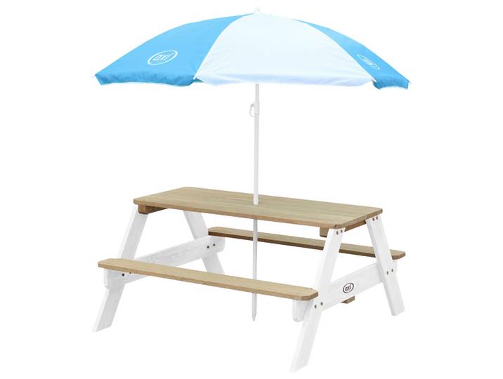Kinder-Gartenset, Blau, Braun, Weiß, Holz, Hemlocktanne, 97.7x48.7x95 cm, CE, FSC 100%, wetterbeständig, Freizeit & Co, Gartenspielzeug