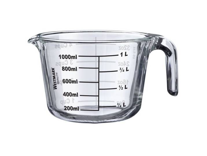 Messbecher Westmark transparent Glas H 15.8 cm 1 l - Messbecher