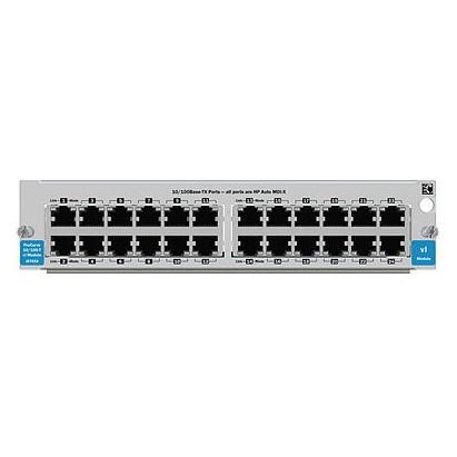 HPE 24-port 10/100-TX vl Module Unmanaged (24 Ports) (J8765B)