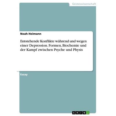 Entstehende Konflikte während und wegen einer Depression. Formen, Biochemie und der Kampf zwischen Psyche und Physis, Taschenbuch von Noah Heimann,