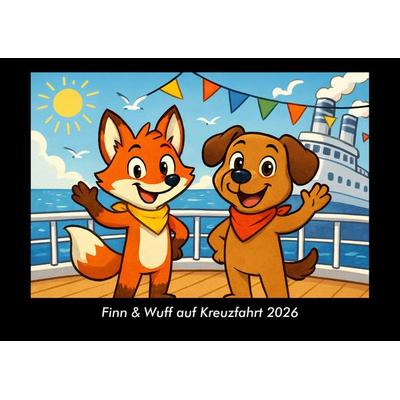 Finn & Wuff auf Kreuzfahrt 2026 Fotokalender DIN A3