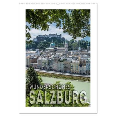 Wunderschönes SALZBURG (Wandkalender 2027 DIN A2 hoch), CALVENDO Monatskalender