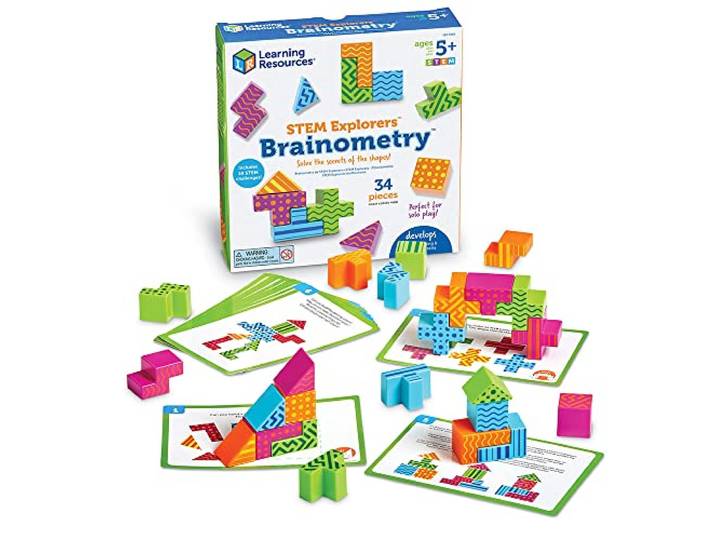 Learning Resources STEM Explorers Brainometrie 3D Puzzel Spel 34-Stuk Set