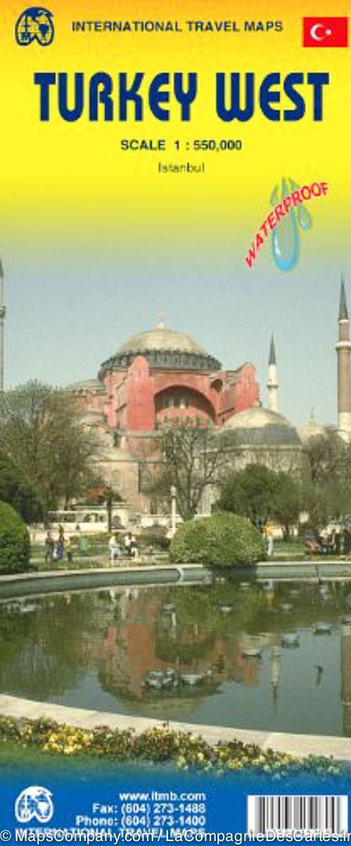 Carte de voyage - Turquie Ouest   ITM