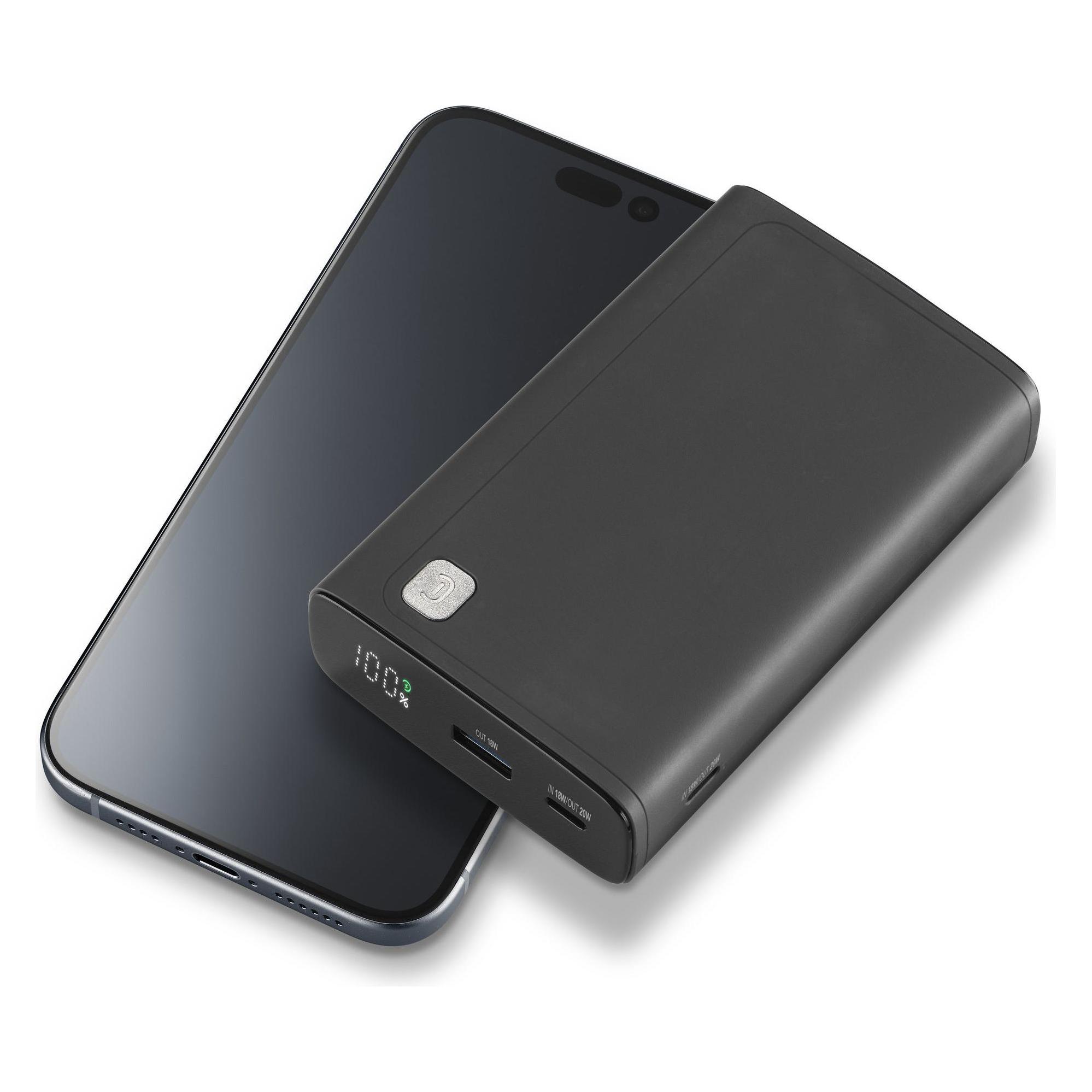 Cellularline CELLULAR L& CLL PB DISPLAY 20000 BK (20000 mAh, 20 W) (PBDISPL01PD20000K)