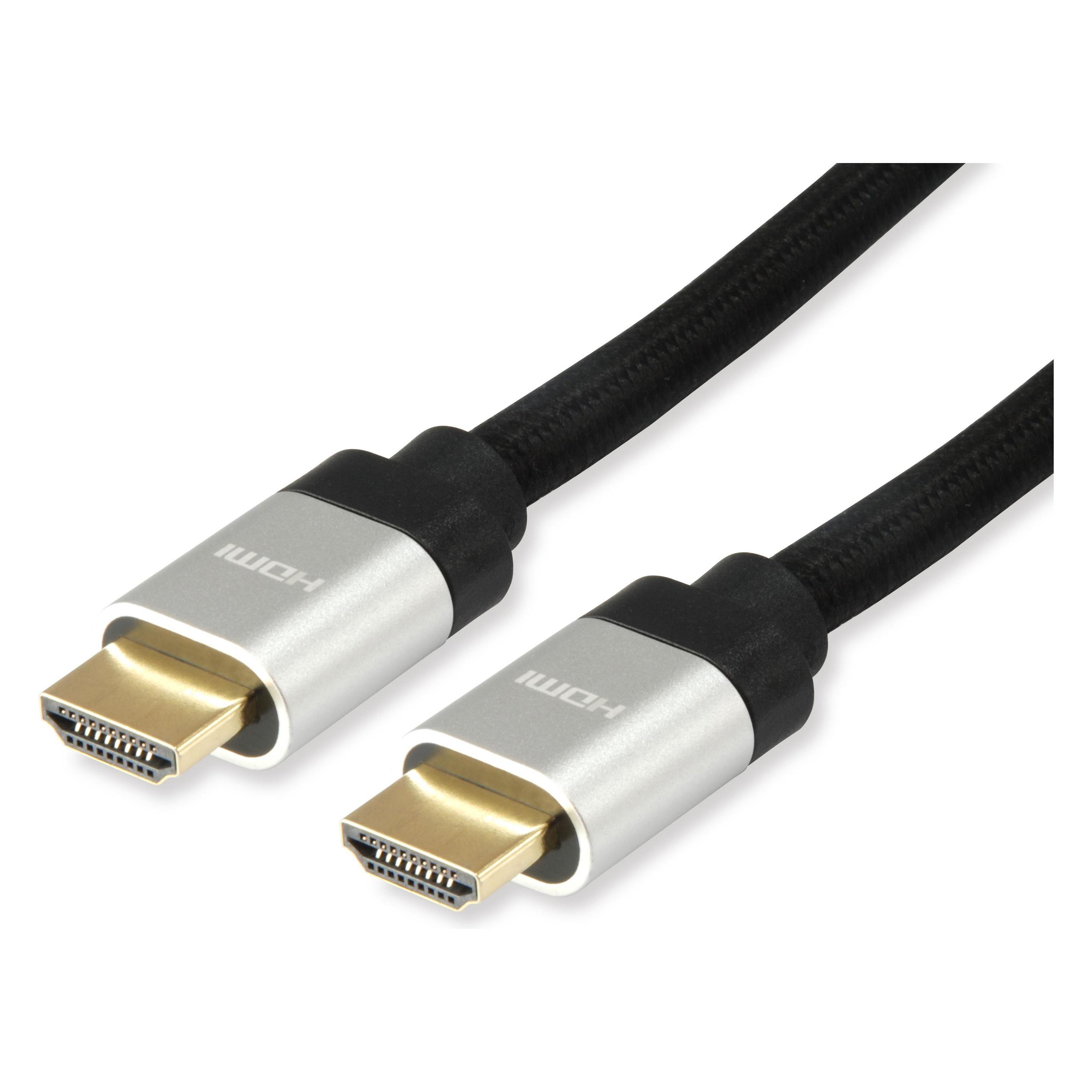equip HDMI UHS E.Gewebe -A St/St HDR sw (15 m) (119386)