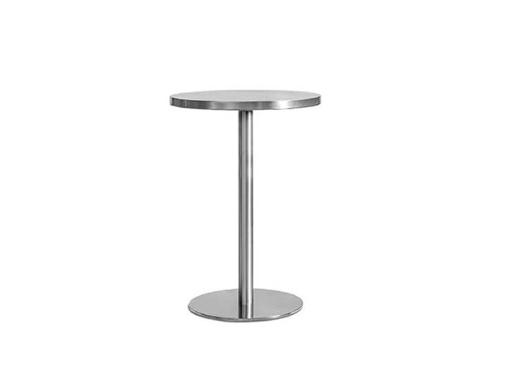 loeusjfnr Langer Bartisch Lässiger Stehtisch Aus Edelstahl Im Industriestil Eisenrahmen, Geeignet For Restaurants Und Cafés, Mit Runder, Solider Und Stabiler Basis