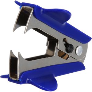 Böttcher-AG Entklammerer Premium, mit Feststeller, Enthefter, aus hochwertigem Metall und Kunststoff, blau