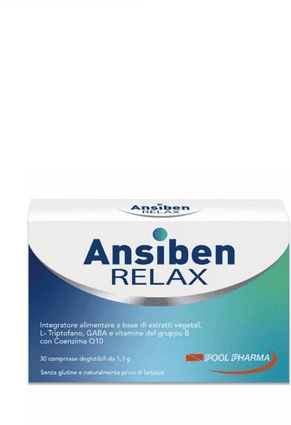 Ansiben Relax Integratore Contro Ansia e Stress 30 Compresse