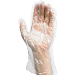 Handschuh (HDPE) Einweg transparent `L` im Spenderkarton