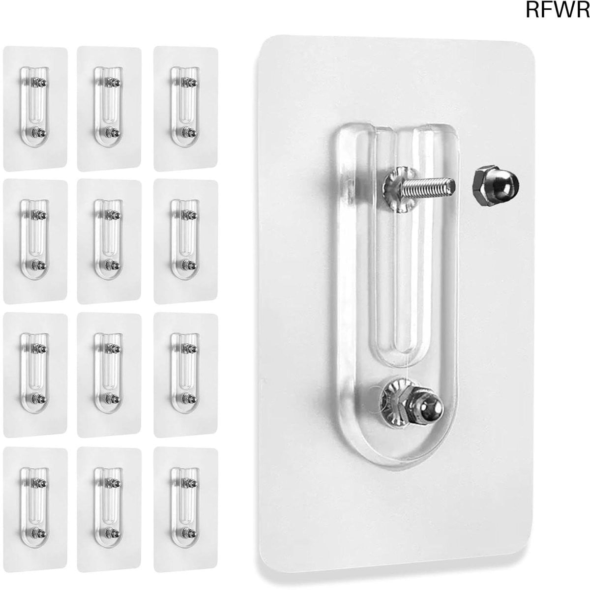 RFWR Zelfklevende Verstelbare Fotohaken - 12 Stuks