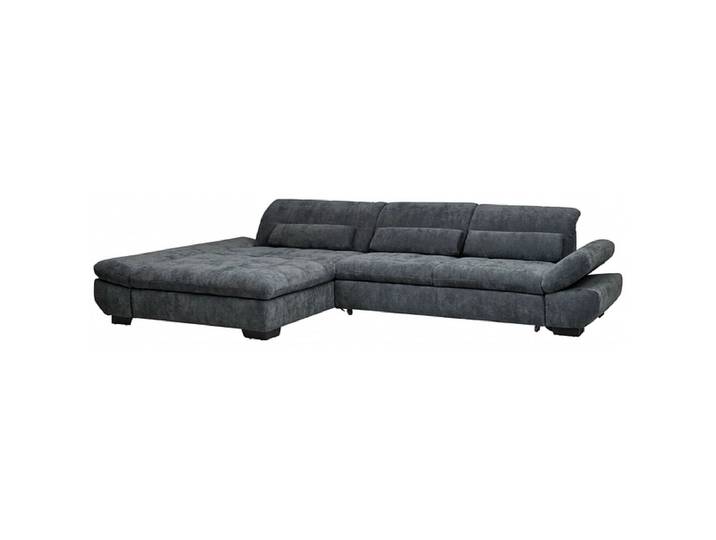 Ecksofa MALAGA Stoff graphite gray