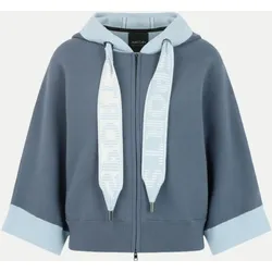 Cardigan mit 3/4 Arm Blau 38
