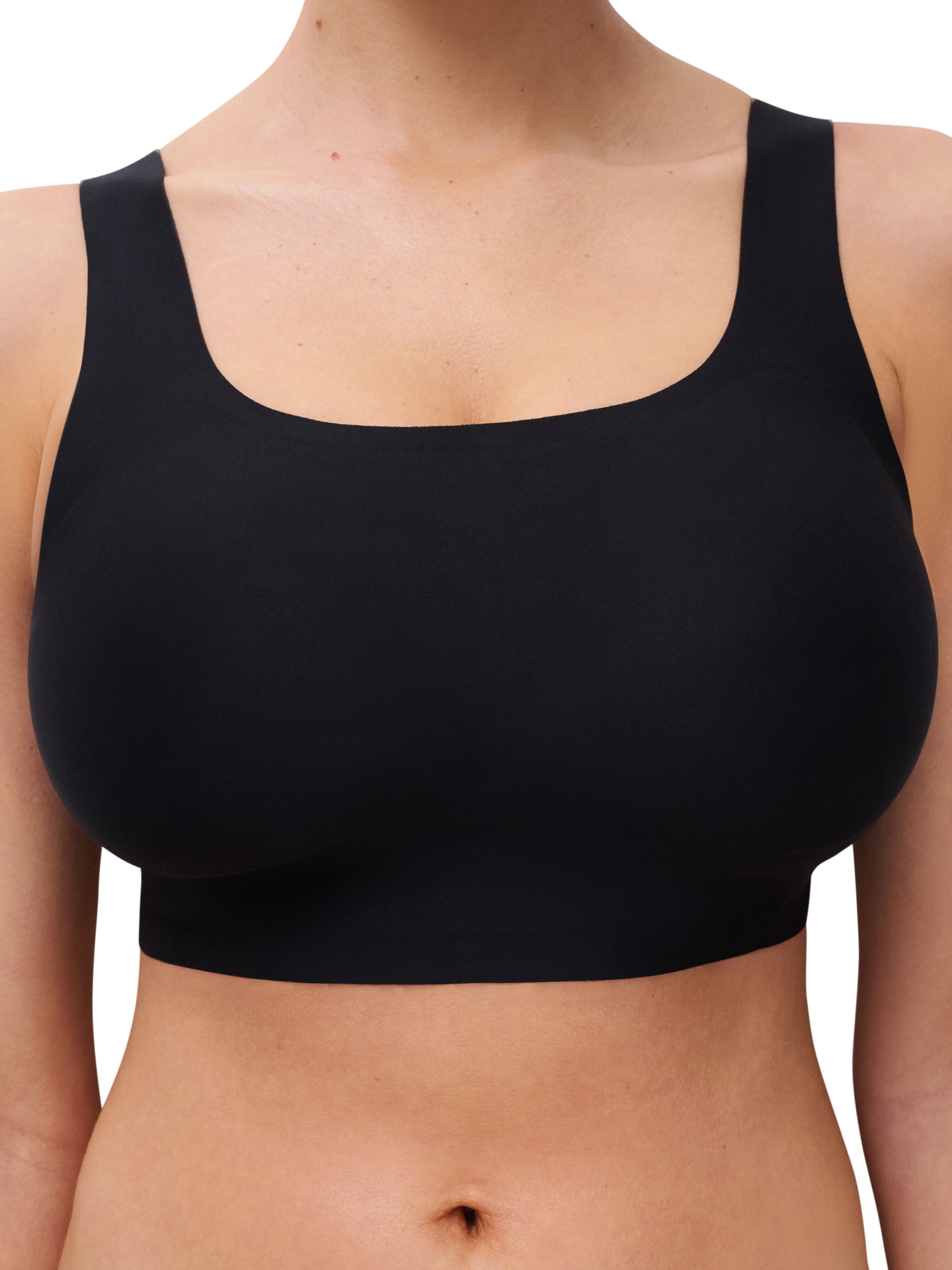 Bustier CHANTELLE "SOFTSTRETCH POWER", Damen, Gr. L, N-Gr, schwarz, Obermaterial: 80% Polyamid, 20% Elasthan, BHs Bustier, Airbonding Abschlüsse für eine Anhebung der Büste schwarz L, N-Gr
