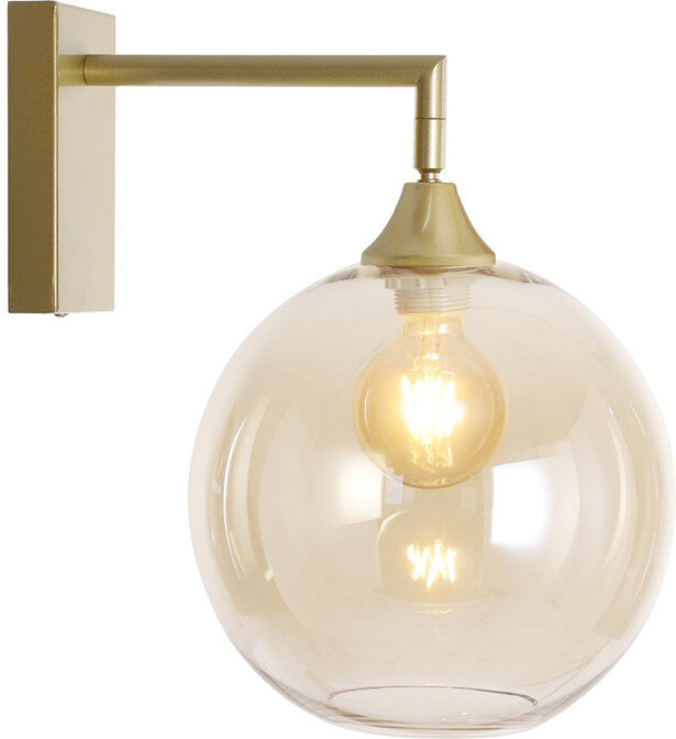 George Oliver Bonview Armed Sconce Amber/Gold