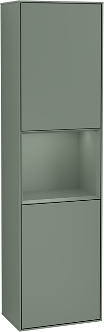 Villeroy und Boch Finion Hochschrank G470GMGM 41,8x151,6cm, rechts, Emotion, Regal Olive Matt Lacquer, Olive Matt Lacquer