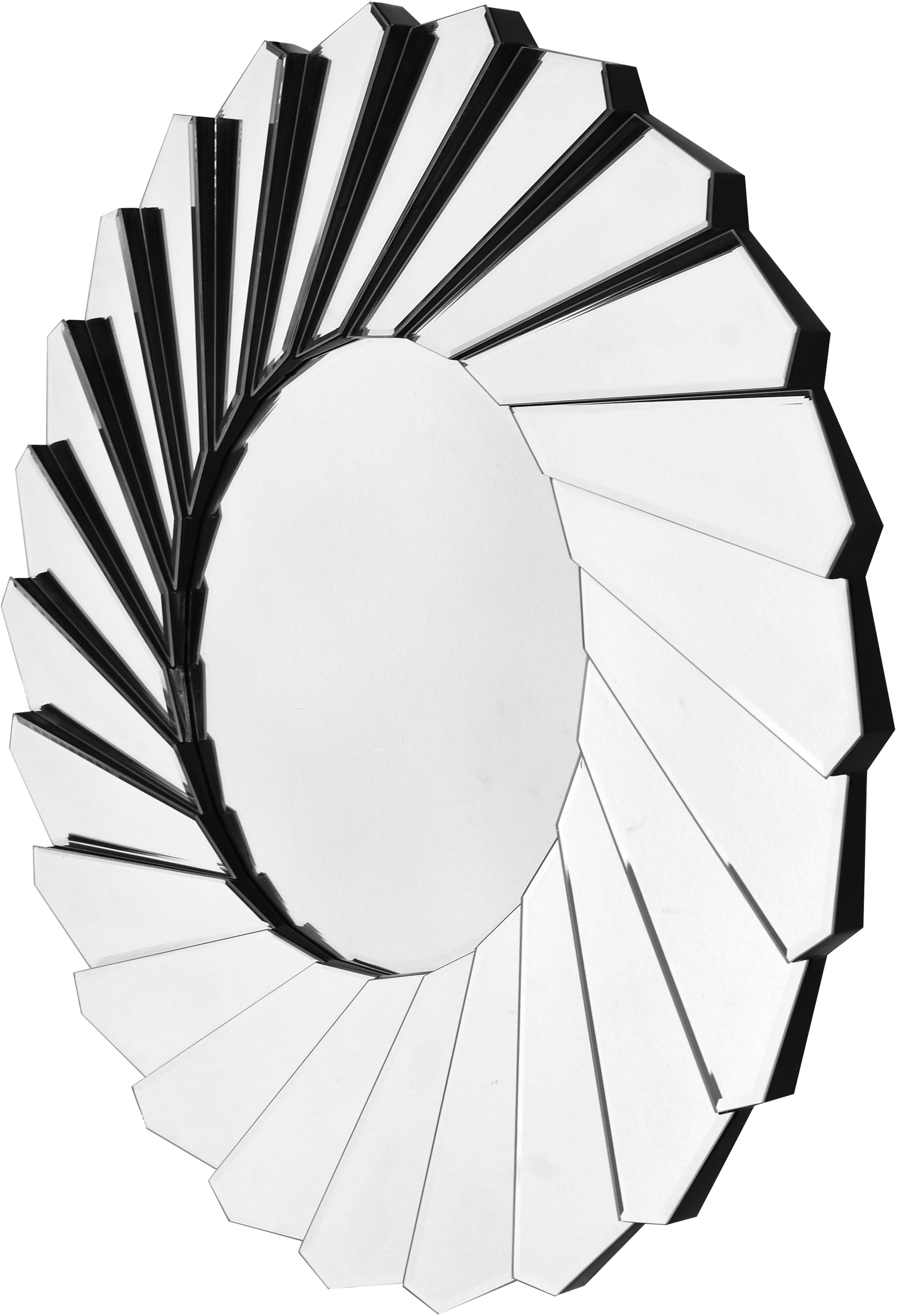 Wandspiegel KAYOOM "Zeus 510", silber (silberfarben), B:80cm H:80cm, Metall, Spiegelglas, Spiegel, Wandspiegel silberfarben B/H/T: 80cm x 80cm