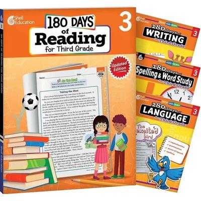 180 Days(r) Reading 2nd Ed, Writing, Spelling, & Language Grade 3: 4-Book Set, Taschenbuch von Alyxx Melendez,Kristi Sturgeon,Shireen Pesez