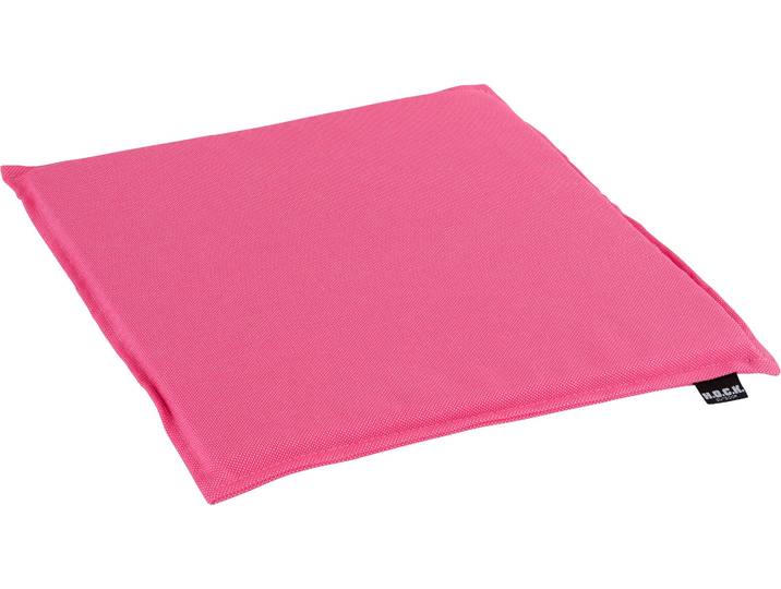 Sitzkissen H.O.C.K. Caribe 2cm , pink (pink, unifarben), B:35cm H:2cm L:35cm, Polyacryl (dralon), Dekokissen_Sitzkissen_Kissenhüllen, Sitzkissen, Outdoor geeignet - Kissenhöhe 2cm