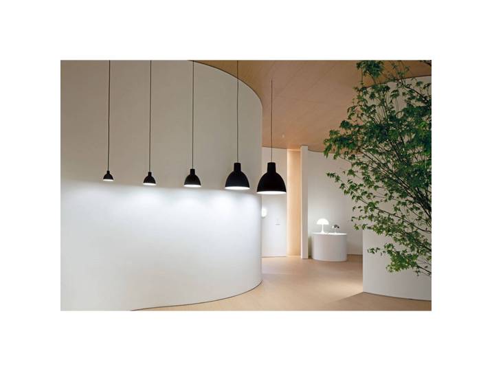 Louis Poulsen Hängelampe Toldbod 400, dimmbar, weiß / opal, für Wohn- / Esszimmer, Aluminium, Design, Pendelleuchte