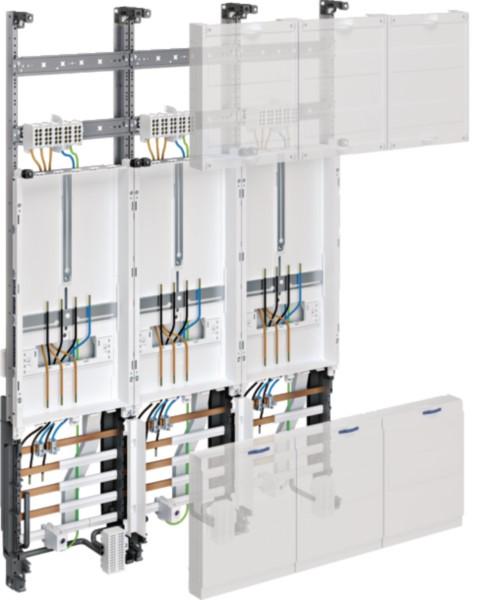 HAGER Komplettfeld universZ ZL32U4N 1050mm 3ZP 3feld Ausf.:Bayern