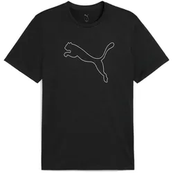 PUMA Tad Essential Heather Large Cat Trainingsshirt Herren 01 - PUMA black heather S