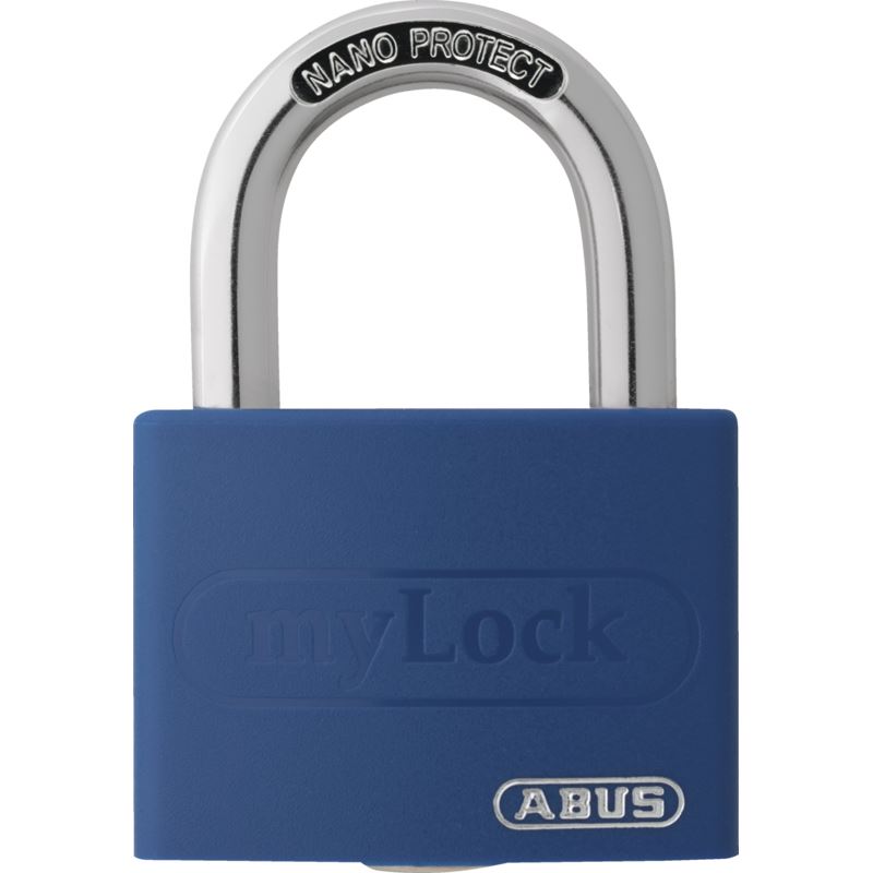 ABUS Vorhängeschloss myLock T65AL/40 blau
