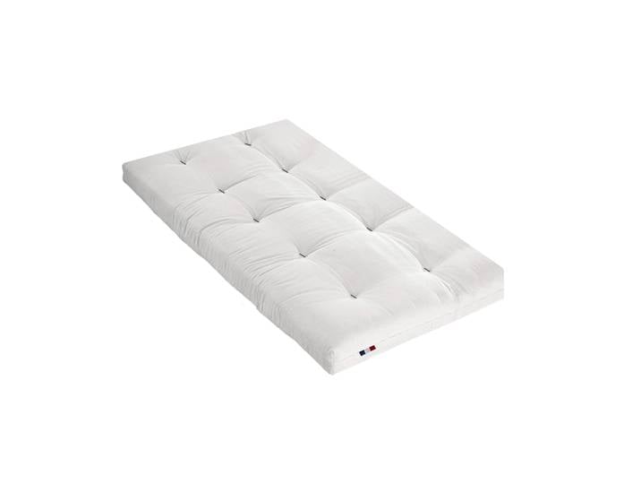 Matelas futon écru en coton 90x200