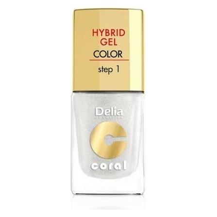 Delia Cosmetics Cosmetics Coral Hybrid Gel Nail Polish No. 32 White Pearl 11ml (White Pearl) (42620135)