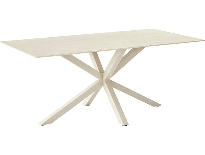 Esstisch GOODPRODUCT Louvelle , weiss (cremefarben), B:180cm H:75cm T:90cm, Tische, Esstisch