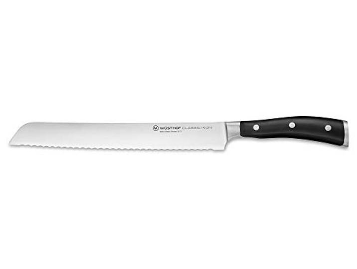WÜSTHOF Classic Ikon Broodmes 23 cm, Zwart