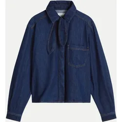 Boxy Jeans-Blouson Blau S