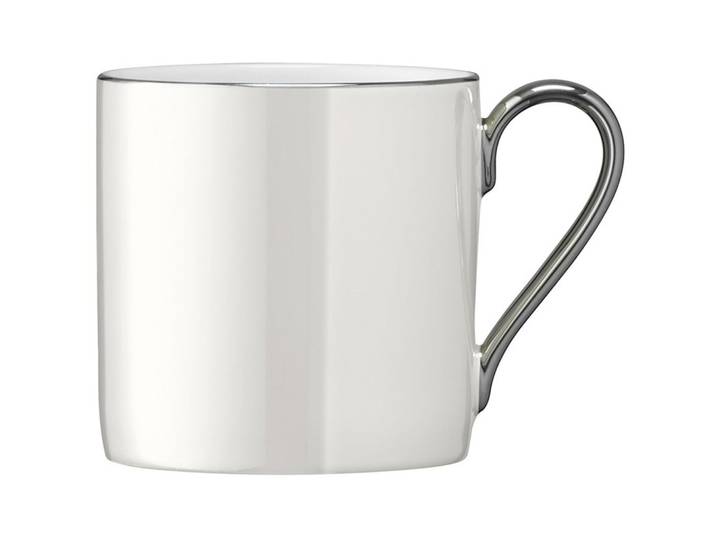 LSA International Palazzo Mug 340ml - perlmutt platinum - Farbe: perlmutt/platin,weiss - Material: Porzellan - 903