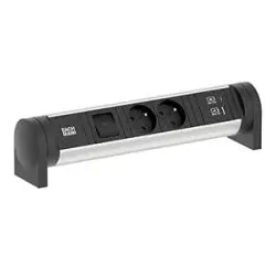 Bachmann 708.007 CYCLE Desk 2xUTE 1xSchalter 1xUSB A/C 22W 0,2m 708007