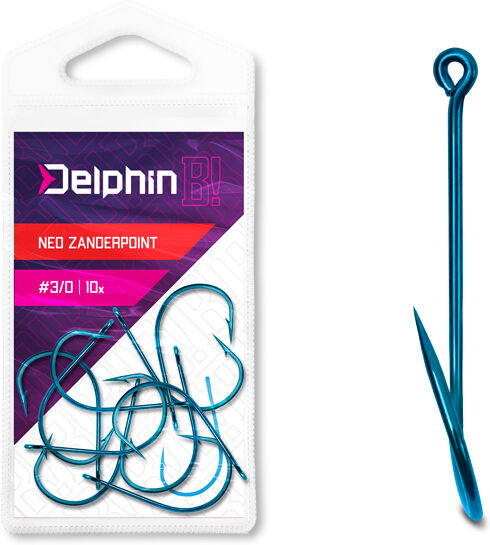 Hameҫon Delphin B! NEO ZanderPoint BLU / 10pcs 1 Gray, Beige 1