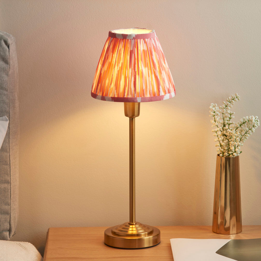 Fairmont Park Rory Table Lamp 16cm Shade Pink/Gold 38cm H X 16cm W X 16cm D