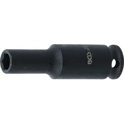BGS Kraft-Steckschlüssel-Einsatz Sechskant, tief | Antrieb Innenvierkant 6,3 mm ...
