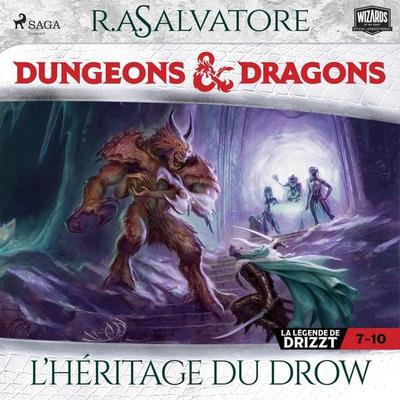 Compilation Dungeons & Dragons 7-10 : L'Héritage du Drow - R.A. Salvatore, Audio, 9788727219905