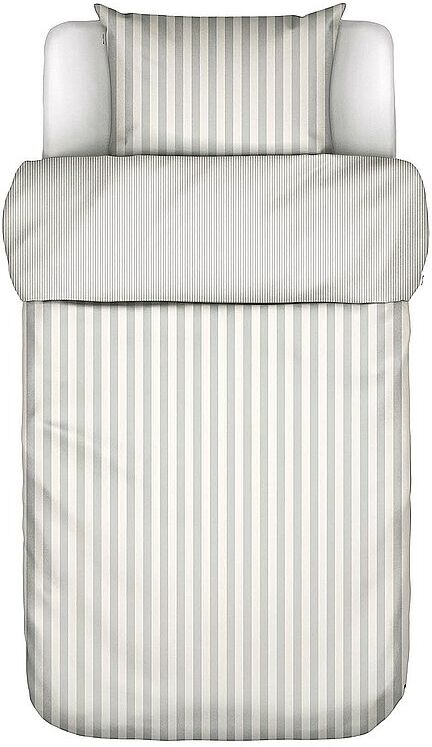 Marc O' Polo HOME Satin Bettwäsche CLASSIC STRIPE 70x90cm/140x200cm Silver hellgrau EG