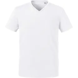 Russell Herren Bio V-Ausschnitt T-Shirt R-103M-0 white XS